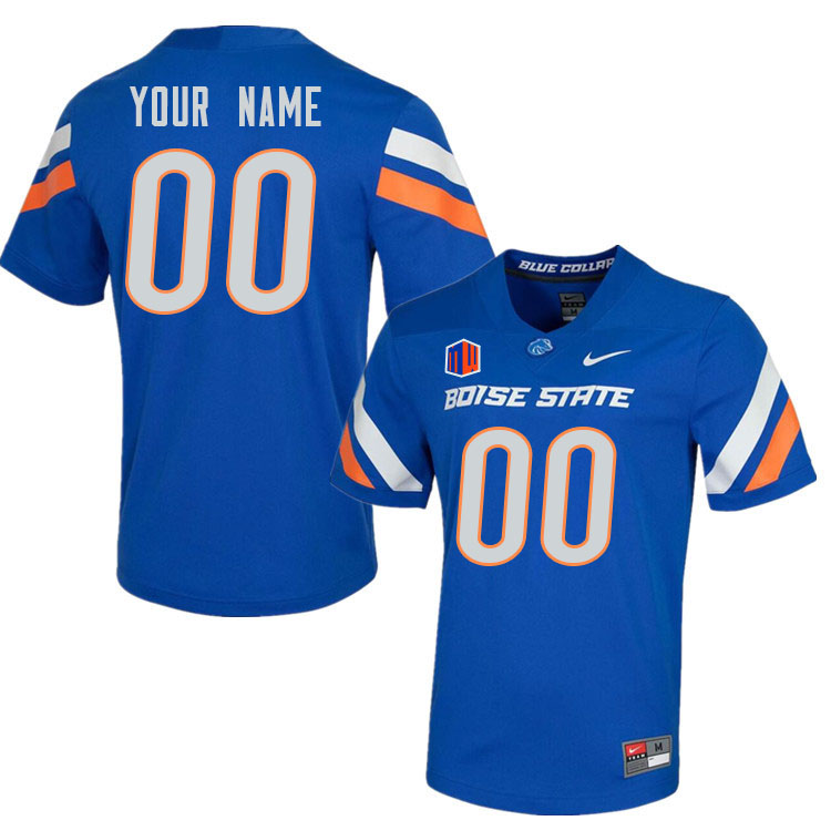 Custom Boise State Broncos Name And Number College Football Jerseys Stitched-Royal